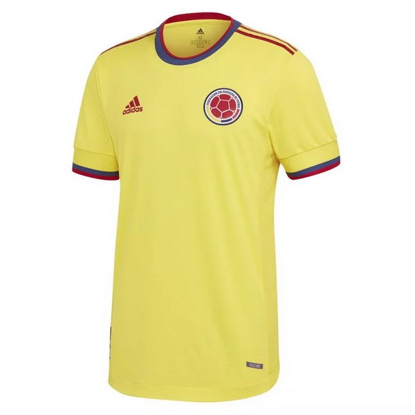 Thailande Maillot Football Columbia Domicile 2021 Jaune